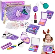 Children's Makeup Set,22X/Set Washable Cosmetic Toy Beauty Set - Washable Safe Little Girl Makeup Set, Creative Washable Makeup Set Toy for Girls, Kids Aged 3-12