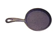 NEW Cast Iron Mini Skillet 5" Diameter 9" Long 5 5/8" Deep Frying Pan Unbranded