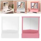 Non Reversing Mirror Inverted Mirror Clear Creative Women Gifts Cosmetic Stand
