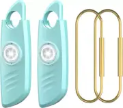 2x Personal Safety Alarm Key Chains for Women - 140dB Instant Siren Strobe Light