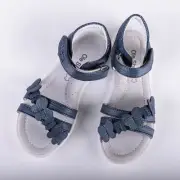 Girls Navy Blue Butterfly Sandals Big Kid 3 US