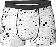 [YANYU] Black And White Dot Print Stylish Men Briefs Breathable Stretch Lightweight Comfortable for All Day Wear