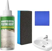 Marble Stain Remover, Nano Crystal Coating Stone Agent. Easy to Use Ceramic Tile Polish, Safe Coating of Stone Crystals, Quartz Countertop Cleaner Plating Agent for Kitchen, Everyday Cleaning