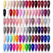 Color Glitter Nail Gel Polish UV LED Varnish Soak Off Manicure Top and Base Coat