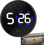 Car Clock - Car Clock with Large Display for Dashboard, Electronic Digital Clock - Weatherproof Clock Made of ABS Material, Ideal as a Gift or for Displaying Time in The Car and at The Desk