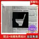 2024🏆標示牌 座式馬桶標示牌黑色側掛式正方形15公分 指示牌 標誌告示 WC 洗手間 11D08