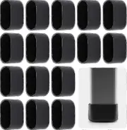 16pcs chair leg cap, chair leg protection, floor protection, foot caps, plastic cover cap, folding chair, oval tube for sloping chair legs, garden cha