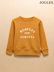 Joules Kids' Sundaze Yellow Crew Neck Sweatshirt (F19605) | $37 - $42