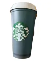 STARBUCKS Reusable Green COFFEE Cup Coffee With Lid