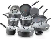 17 Piece Ultimate Hard Anodized Nonstick Cookware Set