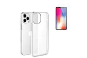 StylePro Combo for iPhone 16 clear case + tempered glass screen protector