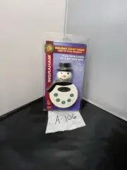 Holiday Lamp Timer Digital Programmable Snowman Christmas Plug in Lamp New