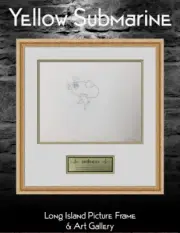 Original 1968 Beatles Chief Blue Meanie CM30 Original Animation Drawing Framed