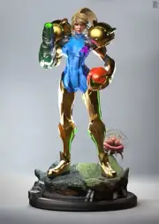 Samus Aran Statue 3D Print Unpainted/Unassembled