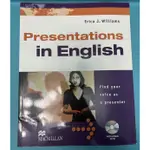 PRESENTATIONS IN ENGLISH WITH DVD 二手書