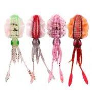 4pcs/Set PVC Squid Soft Fishing Lures Octopus Skirt Trolling Baits Hoochies Lure