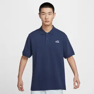 【NIKE 耐吉】上衣 男款 短袖上衣 運動 POLO衫 AS M NK CLUB PQ POLO GCEL 藍 HJ3960-410