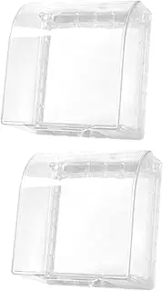 jojofuny 2pcs Socket Face Plate Case Panel Box Plug and Receptacle Protector Insulated Waterproof Weatherproof in-use Cover
