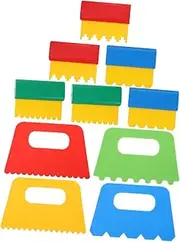 HANABASS 10pcs Pigment Scraping Brush Scrapers Small Scrappers Brushes Paint Scraper Tool Draw Scraper for Early Learning Scraping Brush for Early Learning Line Draw Scraper Plastic
