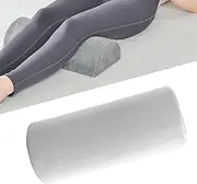 Knee Pillow for Back Sleeping, Memory Foam Half Moon Bolster Pillow for Legs, Knees, Lower Back and Head, Ergonomic Lumbar Support Pillow for Bed, Waist Neck Leg Pillow