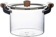 Soup Pot Double Ear Glass Pot Soup Pot Stew Pot Transparent Cooking Pot Electric Pottery Stove Cooking Pot Household
