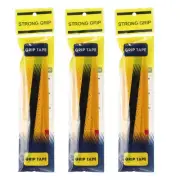 3Pcs PU Tennis Racket Grip Tape Racquet Overgrip, Yellow