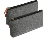 Pencil Bag Pen Case, Felt Students Stationery Pouch Zipper Bag for Pens, Pencils, Highlighters, Gel Pen, Markers