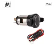 MARINE 12V POWER OUTLET SOCKET WITH WEATHER COVER AND WIRES