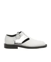 buckled T-bar pumps 35,35.5 White