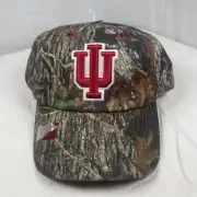 NCAA IU Mossy Oak Official Licensed Collegiate Adjustable Hat. (C4)