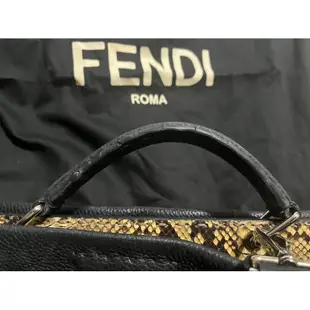 ❗️看描述 誠可議❗️FENDI Peekaboo 男士 手提包 蛇皮內裏 大款 沒有附揹帶