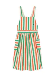 Bobo Choses Kids Striped Cotton Dress - Multicoloured - 4-5Y (4 Years) 4-5Y (4 years)