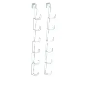StoreSmith Over Door Storage Hook 2-pack White