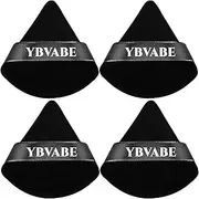 YBVABE Triangle Powder Puff for Makeup, Velour Soft Puff for Loose Powder, Blush, Concealer, Dry & Wet Use, Face & Eye Setting Tool