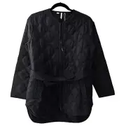Travis Mathew Saltwater Spray Jacket Size XS Black Quilted Athleisure Golf NEW