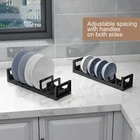 Cutlery Storage Rack Non-slip Dish Kitchen Cabinet Drawer Plate Stand Anti-skid