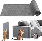 Cat Scratch Mat - “78.7x15.8”inches Self-Adhesive Couch Protector, Easy Trim Cat Wall Scratcher Post,Cat Scratch Pad for Furniture, Durable Cat Tree Replacement