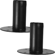HOMSFOU Stage Speaker Stand Set 2pcs Metal Speaker Holder 107x80mm Tray for Long-Term Use