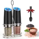 Electric Salt and Pepper Grinder Set Automatic Gravity Salt and Pepper Mill
