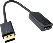 DisplayPort to HDMI Cable Adapter, Male to Female Plug for Monitor/Laptop/PC/TV