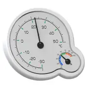 Double Dial Analog Thermograph Hygrometer,Humidity Gauge With Temperature Sensor
