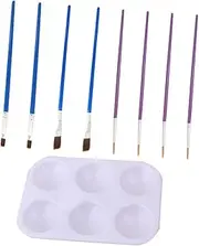 Complete Model Painting Set 9pcs Hand Paint Tools Kit Brush Palette Spraying Tool