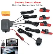 Auto Video Parking Reverse Backup Assistant Radar Alarm System+4pcs Flat Sensors (for: Renault)