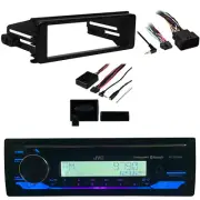 JVC KD-T92MBS Bluetooth USB AUX CD Receiver, Dash Kit, Handlebar Interface