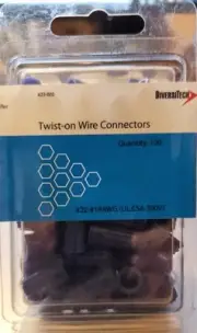 623-002 Twist On Wire Connectors pack of 100 Pieces NEW Unopened Package