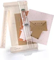 Paper Cutter with Folding Function and Replacement Blade - Cutting & Folding, up to A3 Format, Non-Slip Feet, CM & Inch Scale, Scale Extension, Cutting Machine Paper A4