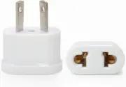 2Pcs Universal Power Adapter Travel Adaptor 2 Pin AU Converter US/UK/EU to AU Pl