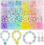 Macaron Color Beads Flower Beads Star Beads Candy Color Acrylic Pastel Beads (B)