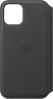 Genuine Apple - iPhone 11 Pro (5.8") Leather Folio Case- Black