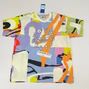 $40 Womens Size XS Adidas Love Unites Allover Print Short Sleeve Tee H43968